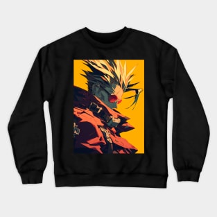 Legendary Gunslinger: Space Western Anime-Manga Adventure Crewneck Sweatshirt